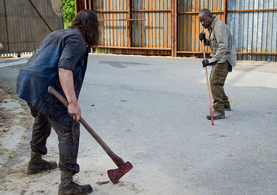 Wolves Viciously Assault Alexandria on The Walking Dead Carol goes ninja assassin in Episode 602, "JSS" 