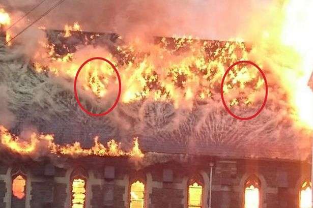 The-church-flames-with-faces-in-it