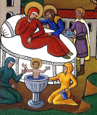 Birth of St. Nicholas by Alexander Boguslawski