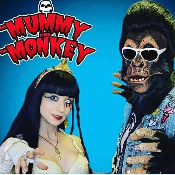 Cavorting with Rising Horror Hosts The Mummy and the Monkey on After Hours AM/America’s Most Haunted Radio Carrying on Cleveland's 50 year tradition of making fun of bad movies