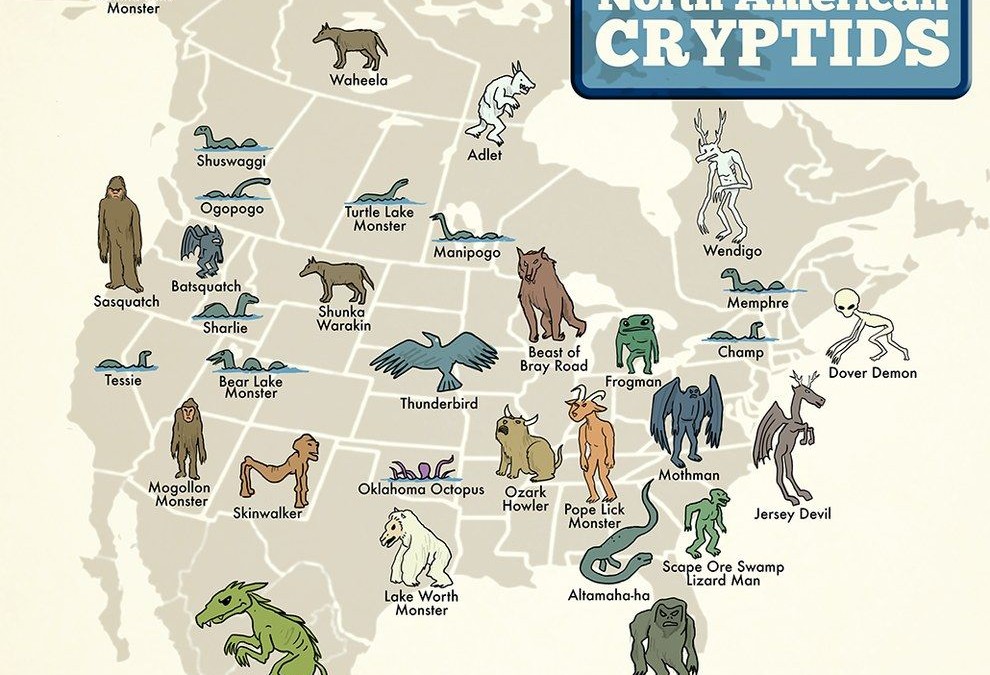 North American Cryptids and Where They Are Most Likely to be Found Or not