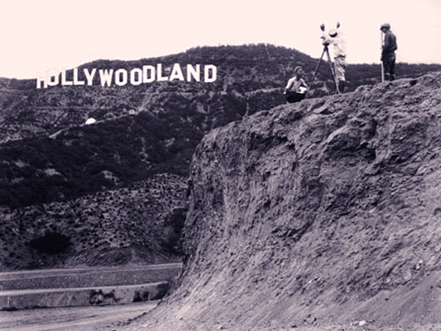 Peg Entwistle Hollywoodland sign