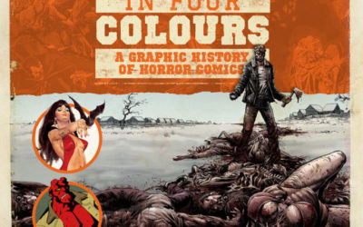 History of Horror Comics Covered in BLOOD in FOUR COLORS by Pedro Cabezuelo Horror comic enthusiasts will instantly fall in love