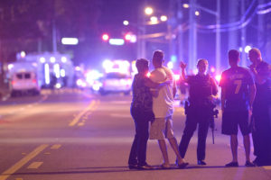 Mass Murderers Orlando, following the shooting [photo by Phelen Ebenhack; Associated Press]