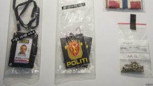 Anders Behring Breivik Fake police ID crafted by Breivik and used in the Utoya attack