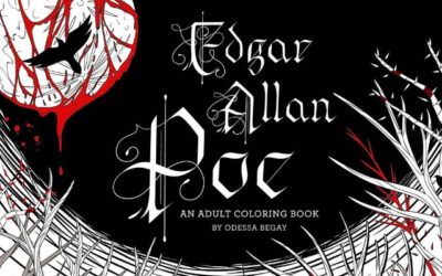 Staying Inside the Lines of EDGAR ALLAN POE: AN ADULT COLORING BOOK by Odessa Begay Eternal torment and crayons